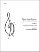 Three Latin Prayers SATB choral sheet music cover